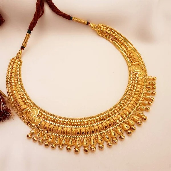 Giriraj Jewellers Buy Golden Nostalgia gold Necklace 22 KT yellow gold
